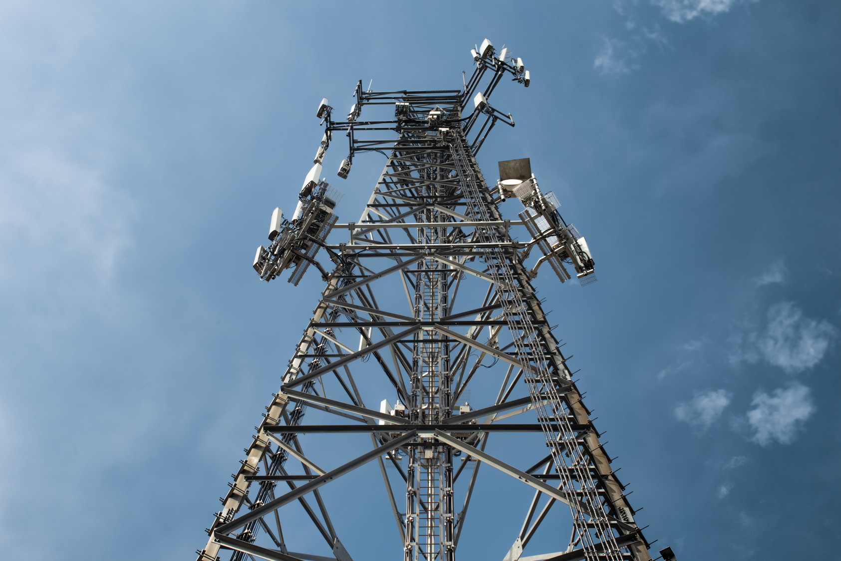 Photo of a Wi-fi Tower Under a Blue Sky